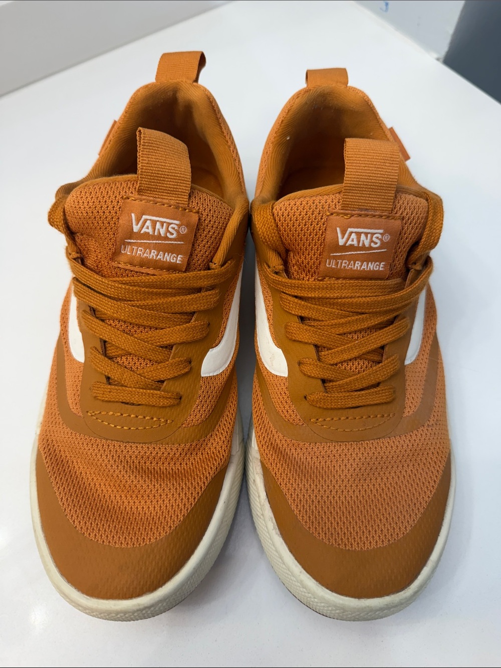 Vans Ultrarange Men's Rust Orange Sneakers with White Side Stripe
